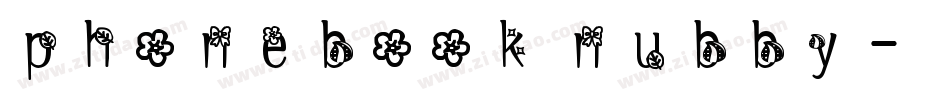 phonebook nubby字体转换